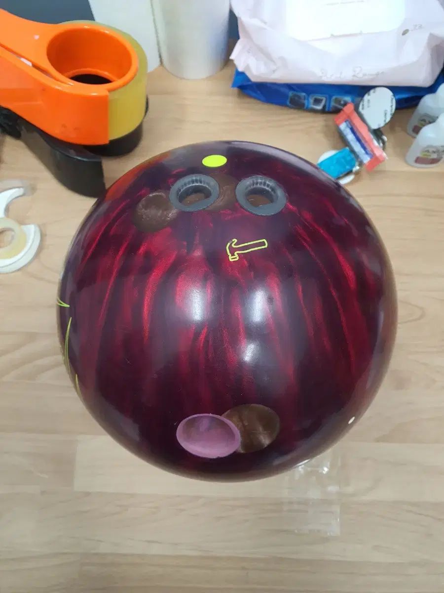 中古ボーリングボール 15p black widow（ブラックウィドウ） 3 0