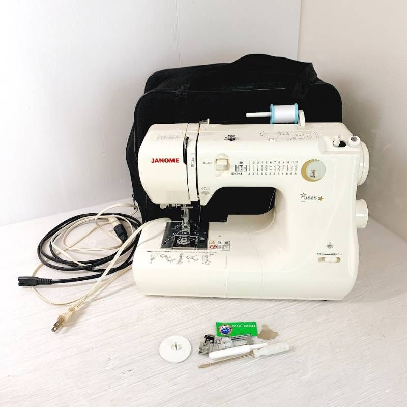 JANOME ジャノメ 電子ミシン JS25 MODEL 660型 ケース付き 動作確認済
