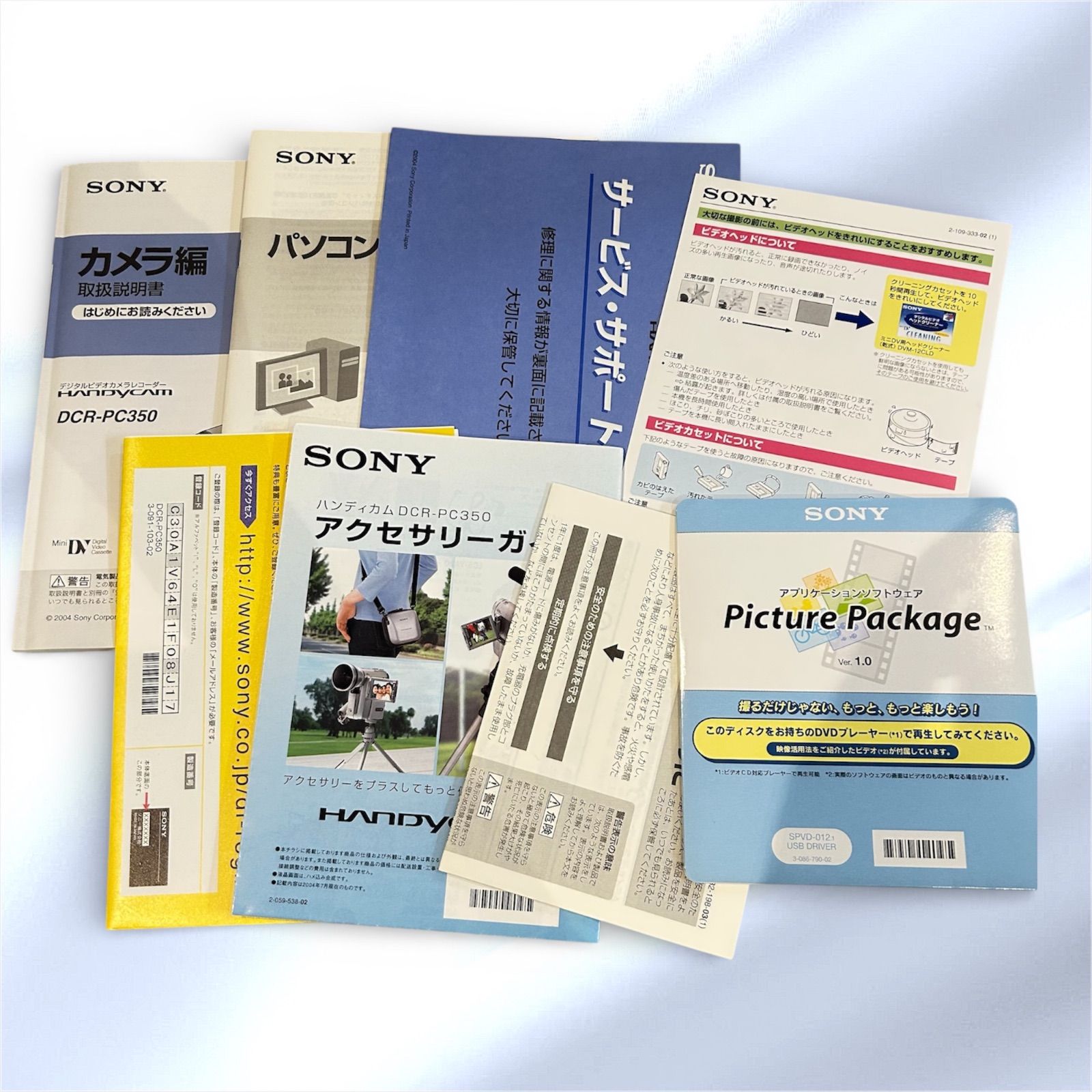 SONY Handycam DCR-PC350 MiniDV ソニー ビデオカメラ 元箱付 付属品