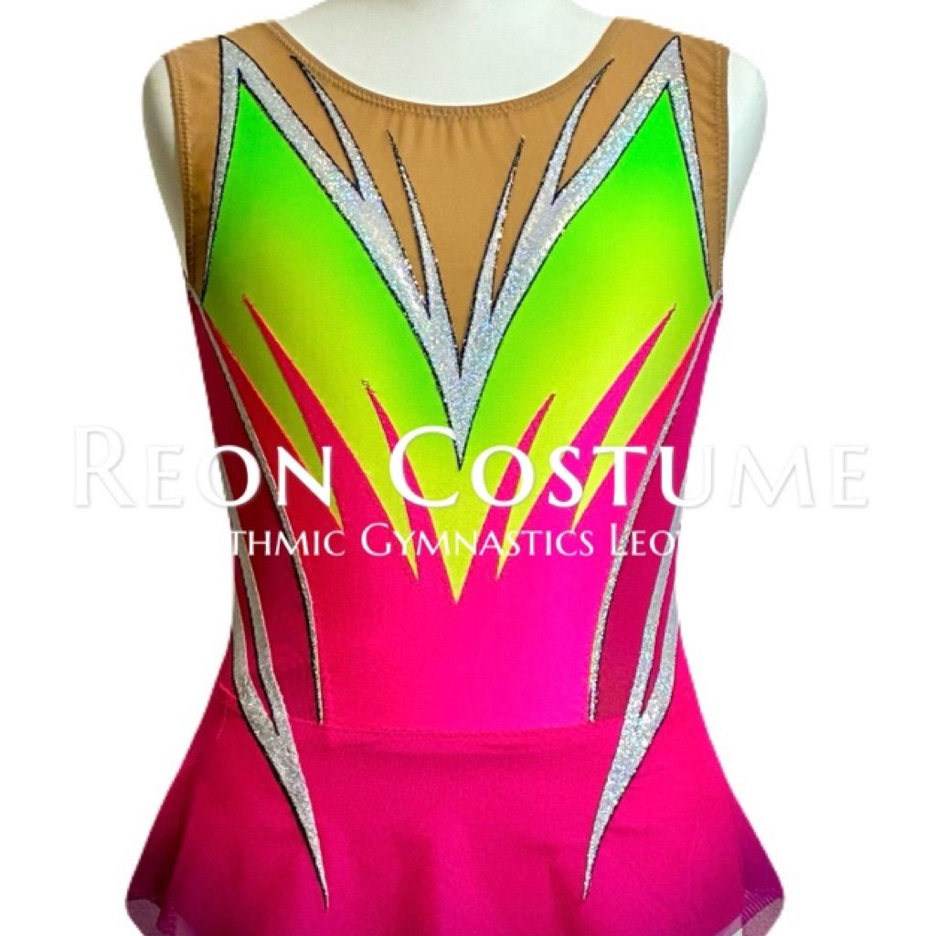 受注制作】大人S / M セミオーダー 新体操レオタード ​​〈Glow