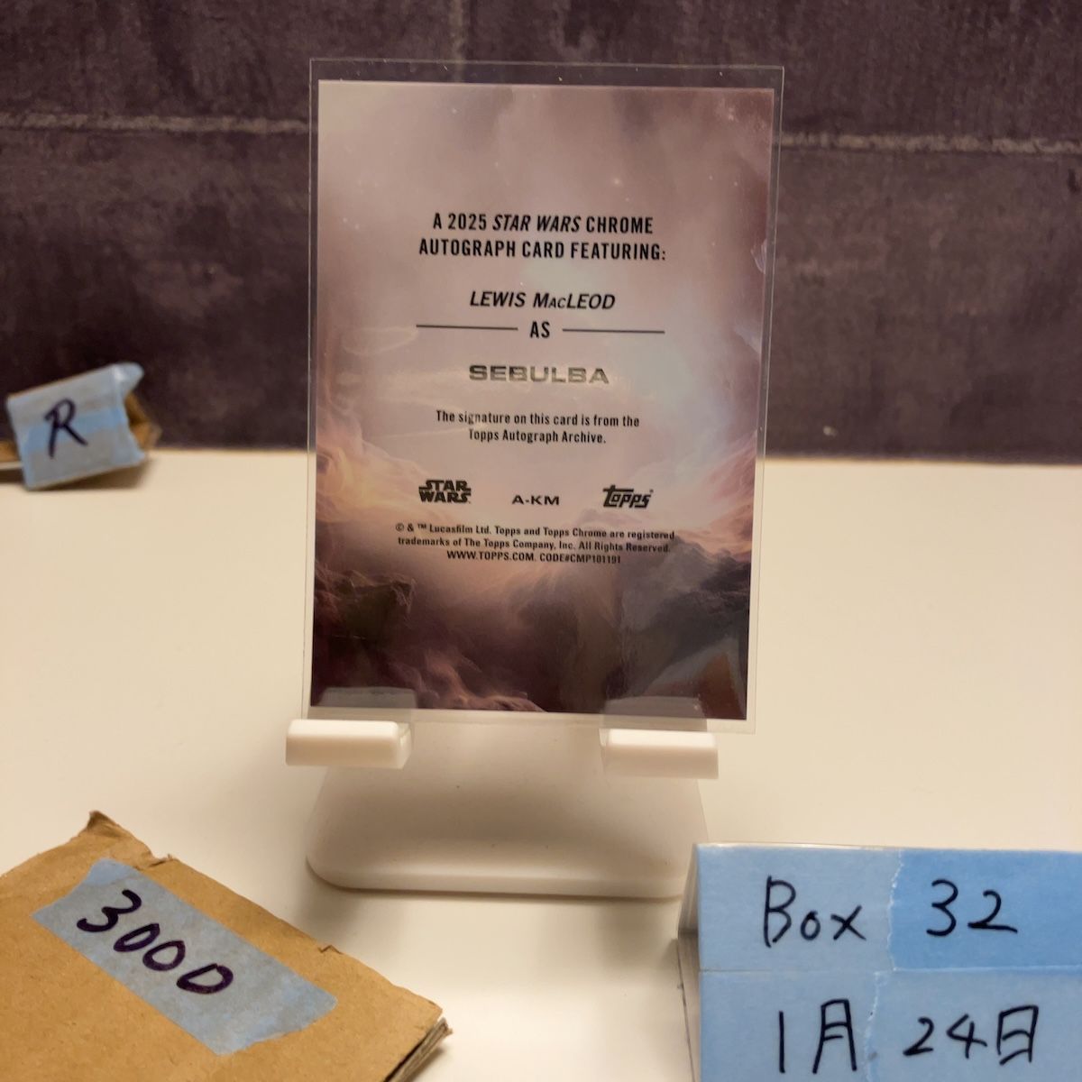 2025 TOPPS Chrome Lewis MacLeod as Sebulba 直筆サインカード