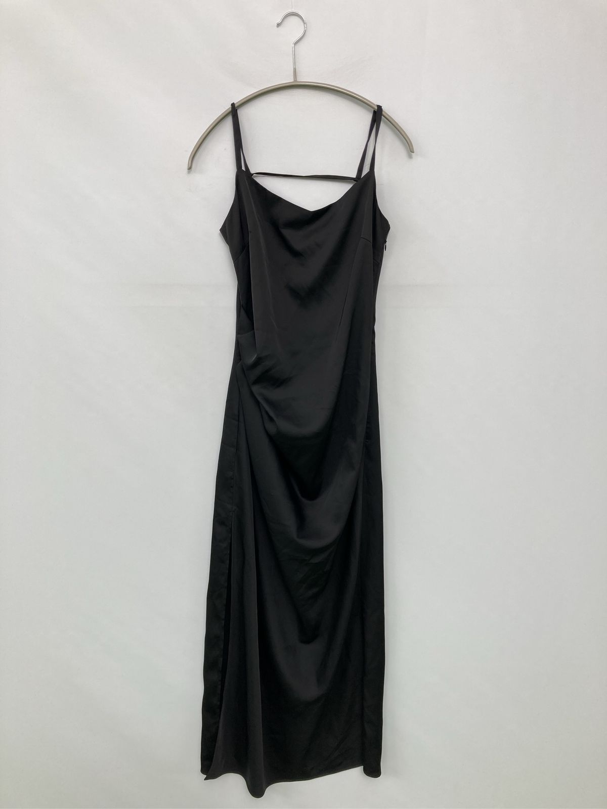 Darich ダーリッチ ワンピース Free ブラック サテン 無地 袖なし