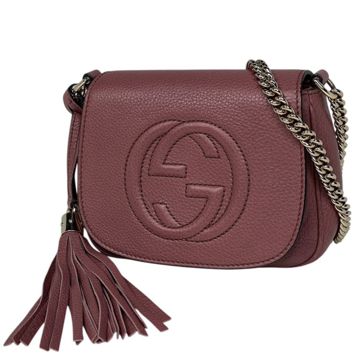 グッチ GUCCI ソーホー チェーン ショルダーバッグ フリンジ インター