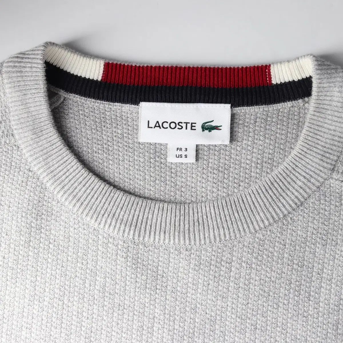 LACOSTE ラコステ ラウンドネック コットン100% スウェット 正規取扱店 LACOSTE (ラコステ) SH6913 クルーネックスウェット ロング