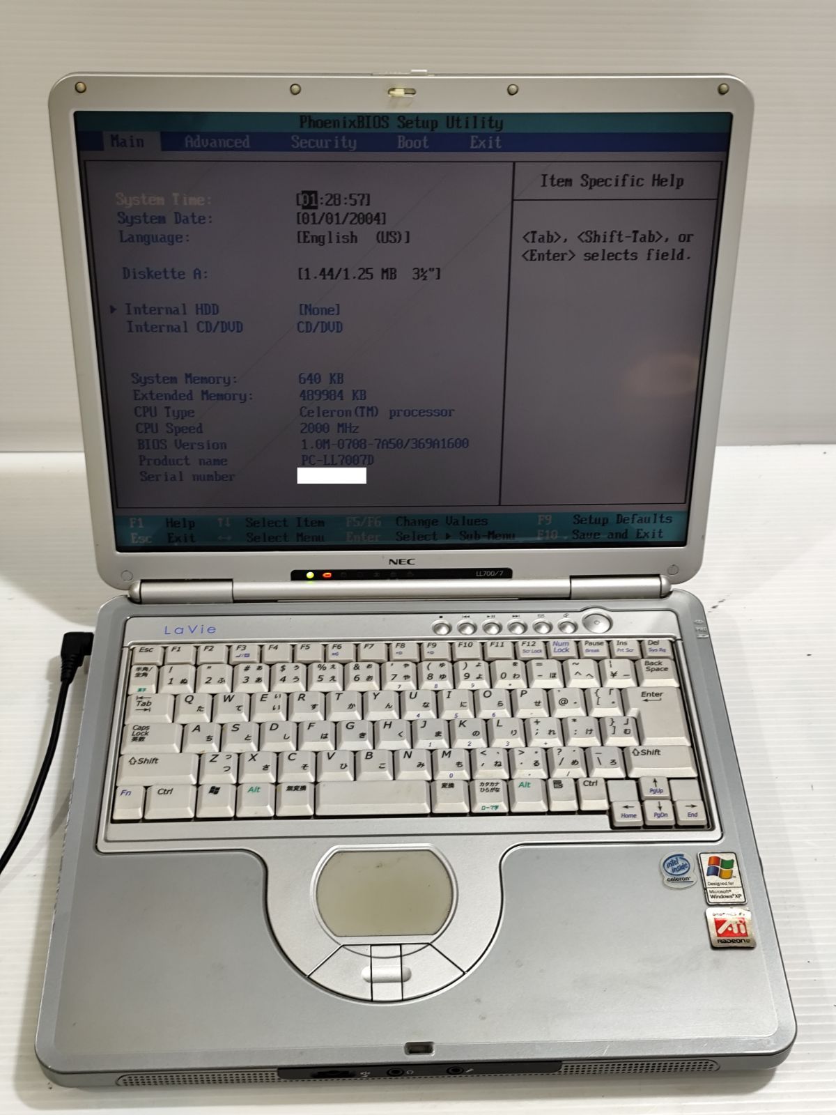 NEC Lavie PC-LL7007D 2003年 ジャンク - メルカリ