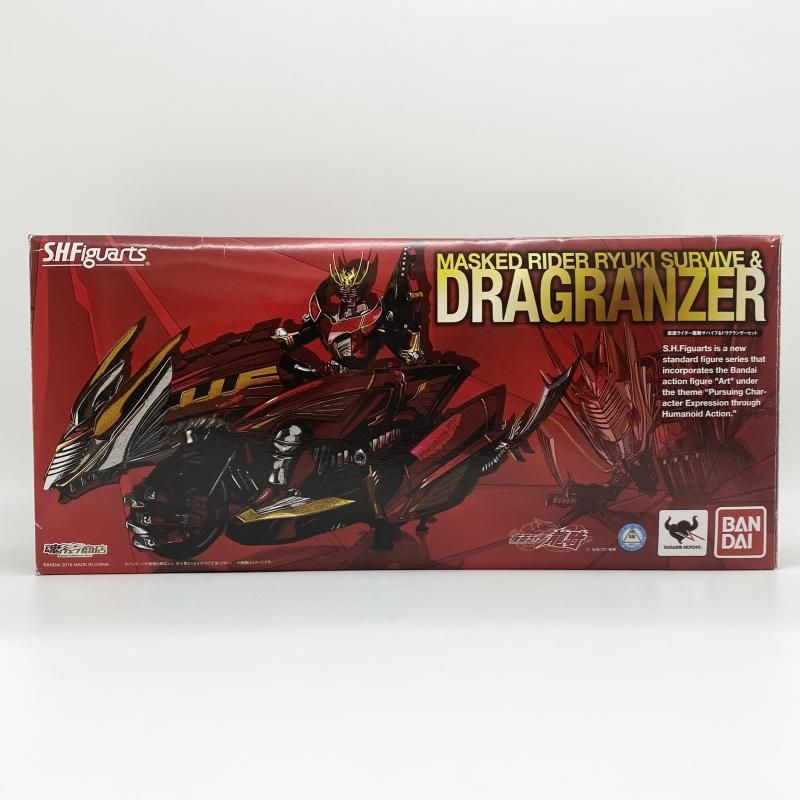 中古】訳有 S.H.Figuarts 仮面ライダー龍騎サバイブ＆ドラグランザー
