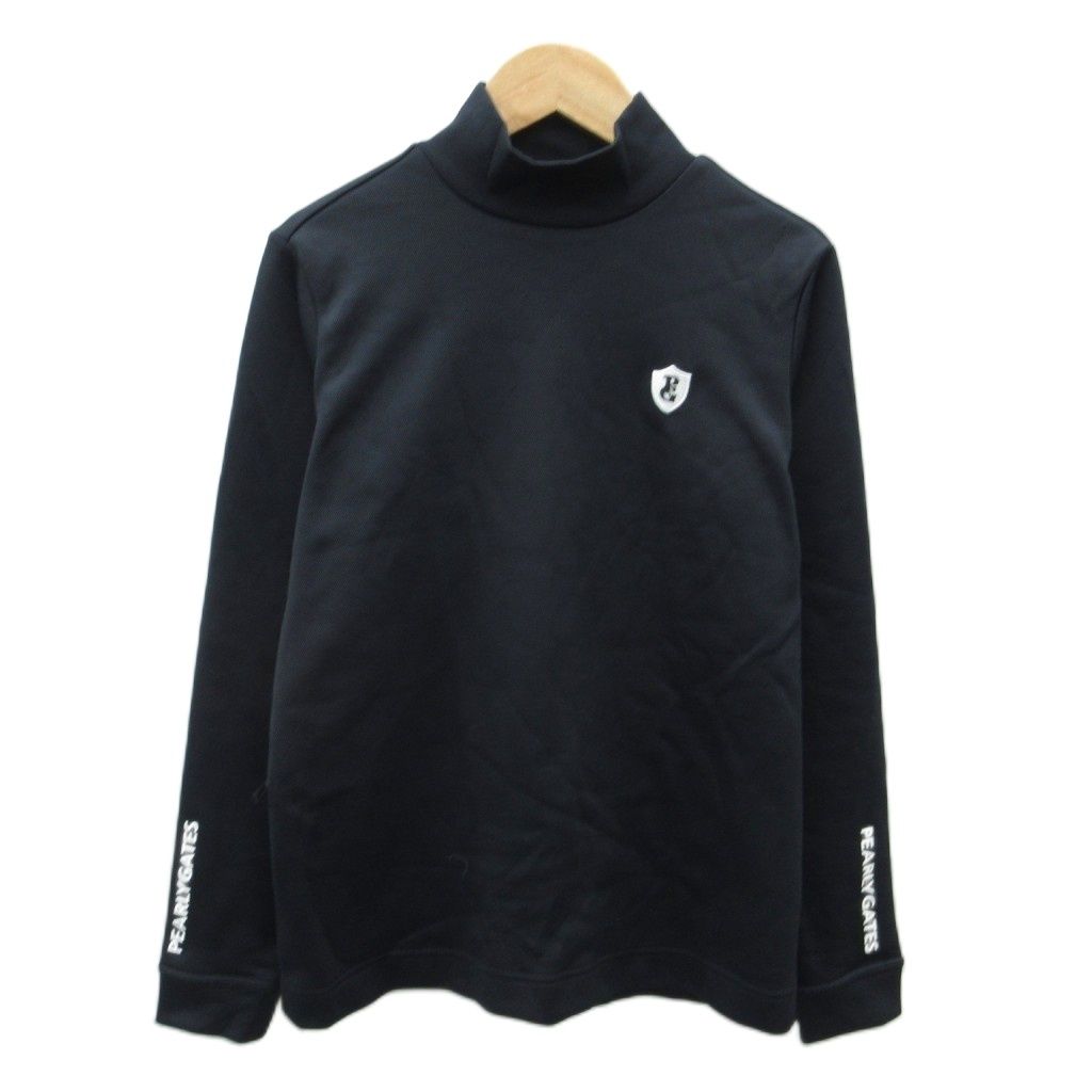 パーリーゲイツ PEARLY GATES ゴルフウェア カットソー 1 黒 ブラック