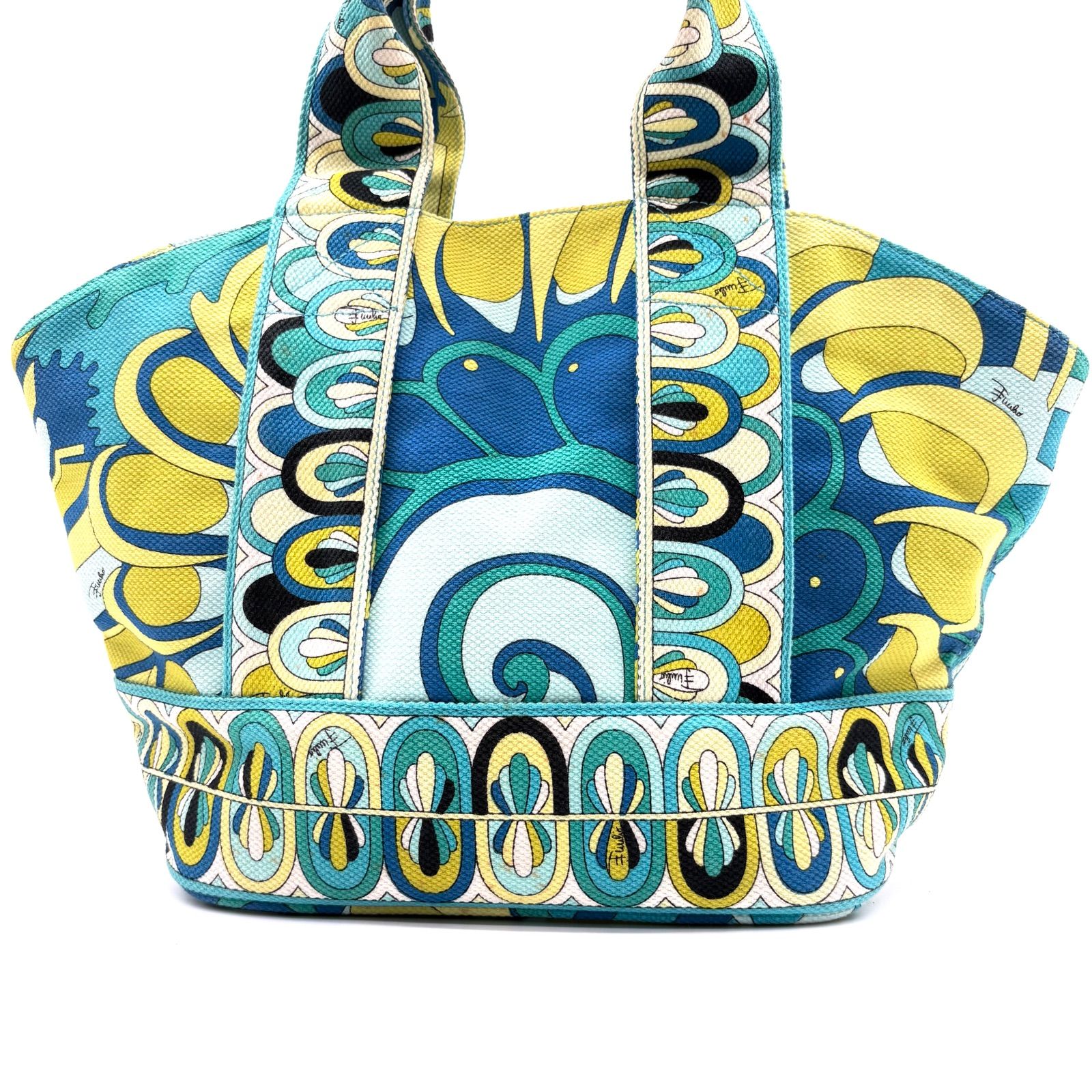 希少】EMILIO PUCCI canvas totebag エミリオプッチ キャンバストート