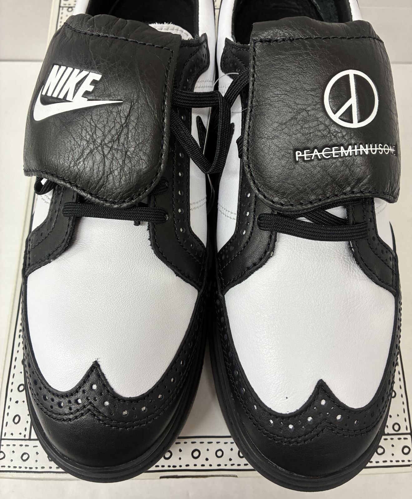 美中古 PEACEMINUSONE Nike Kwondo 1 Black and White G-DRAGON 27cm 