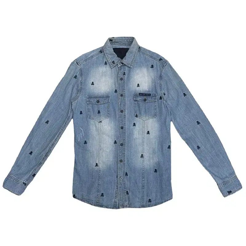 フィリッププレイン PHILIPP PLEIN スカル ロンＴ カットソー　L PHILIPP スカル フィリッププレイン 半袖 ロゴ スニーカー