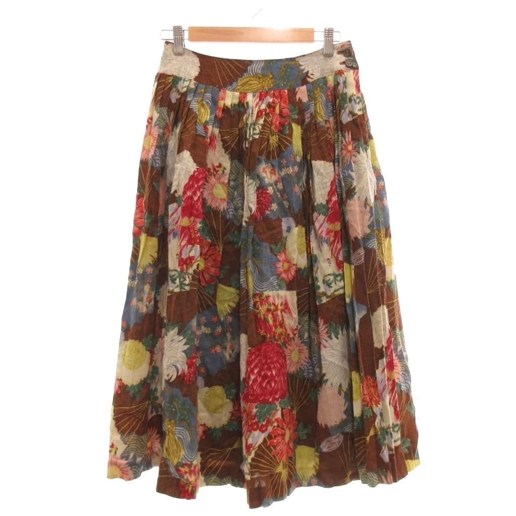 ケイタマルヤマ KEITA MARUYAMA プリーツスカート アンゴラ ウール M