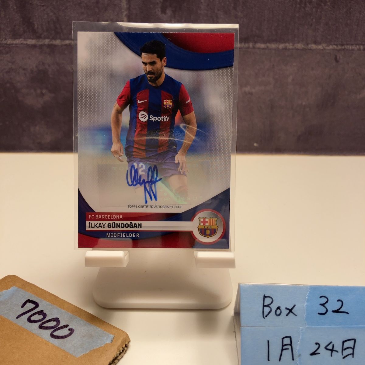 2023-24 Topps Ilkay Gundogan 直筆サインカード Cross Signing FC