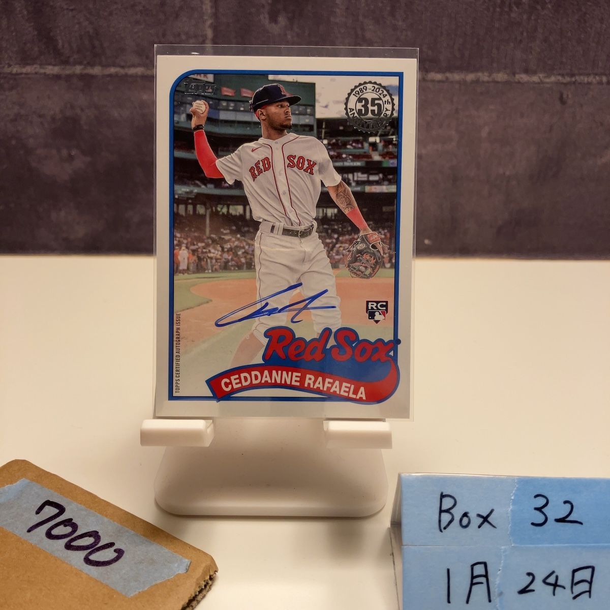 2024 Topps Ceddanne Rafaela 直筆サインカード Boston Red Sox RC