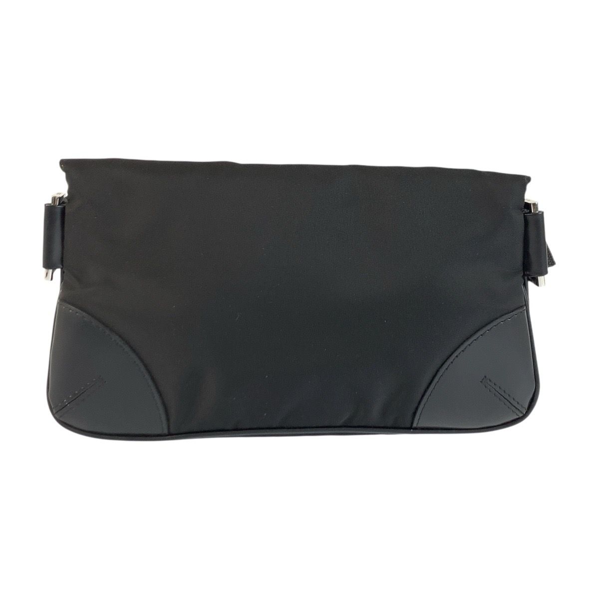 美品 プラダ テスート 三角ロゴプレート ブラック ナイロン/レザー