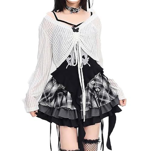 XHSUKADO] 地雷系 ゴスロリ セットアップ ワンピース