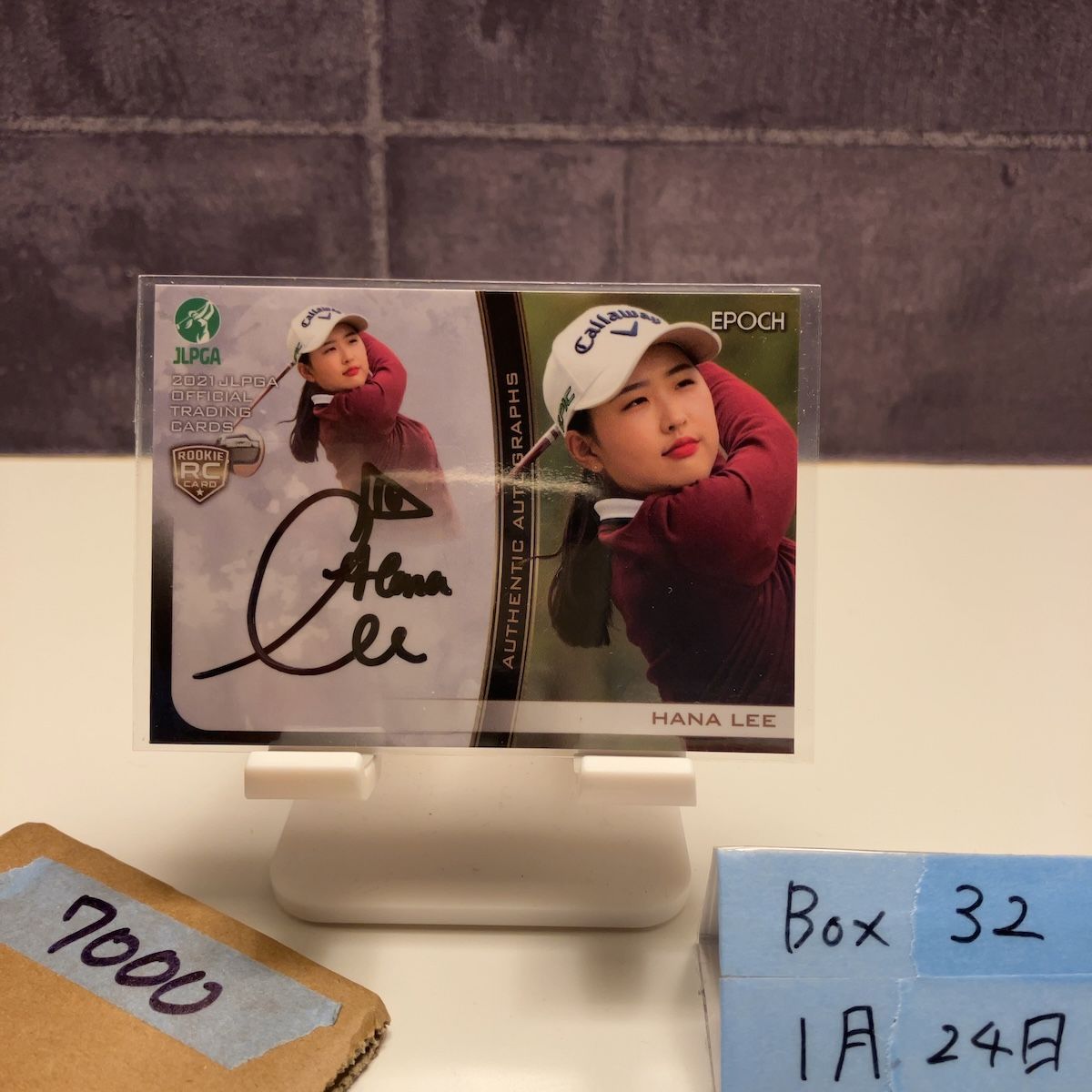 2021 EPOCH リハナHana Lee 028/100 直筆サインカード JLPGA 女子プロ