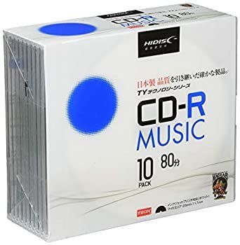 HI-DISC CD-R 音楽用 48倍速 80分 5mmSlim 10枚 TYCR80YMP10SC