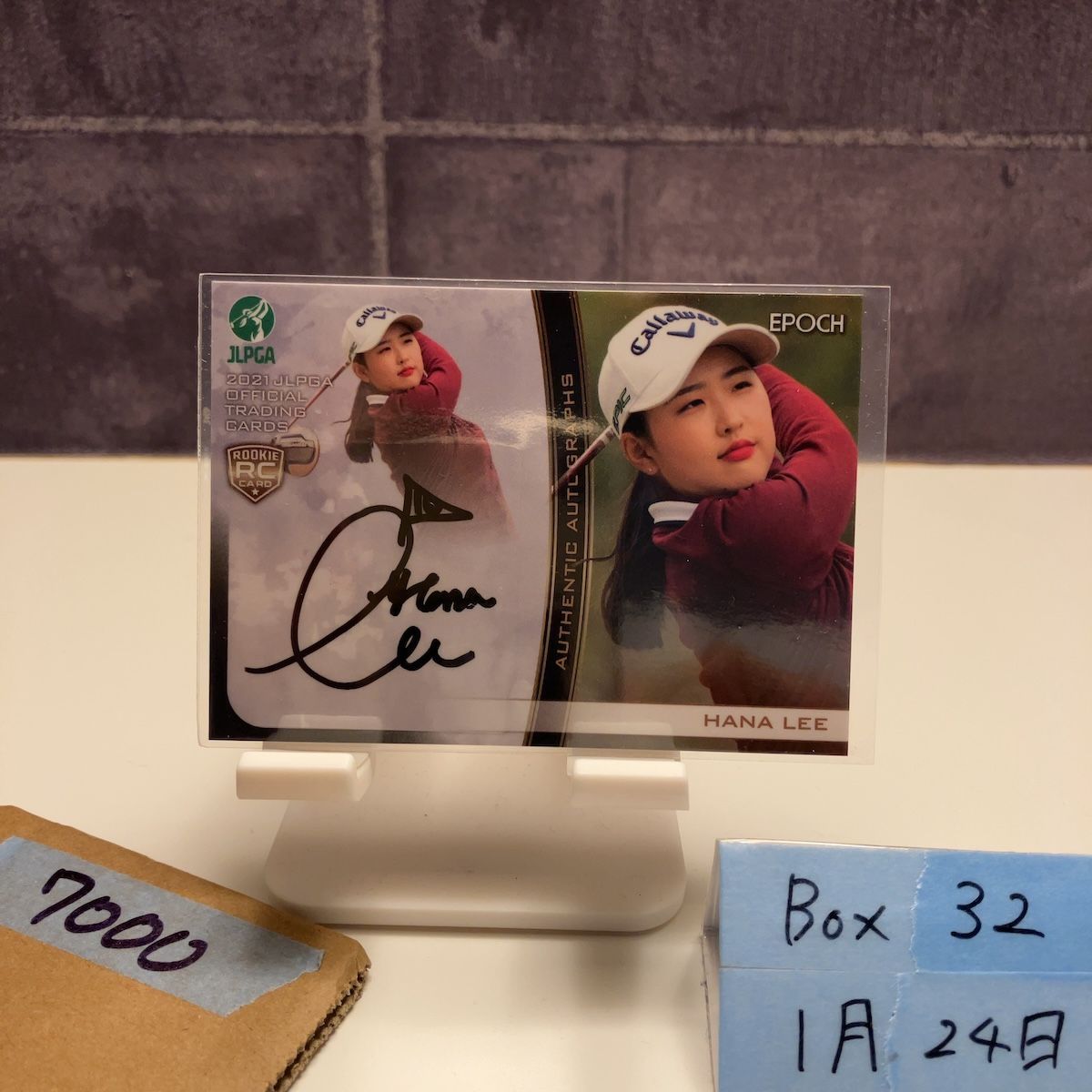 2021 EPOCH リハナ Hana Lee 090/100 直筆サインカード JLPGA 女子プロ