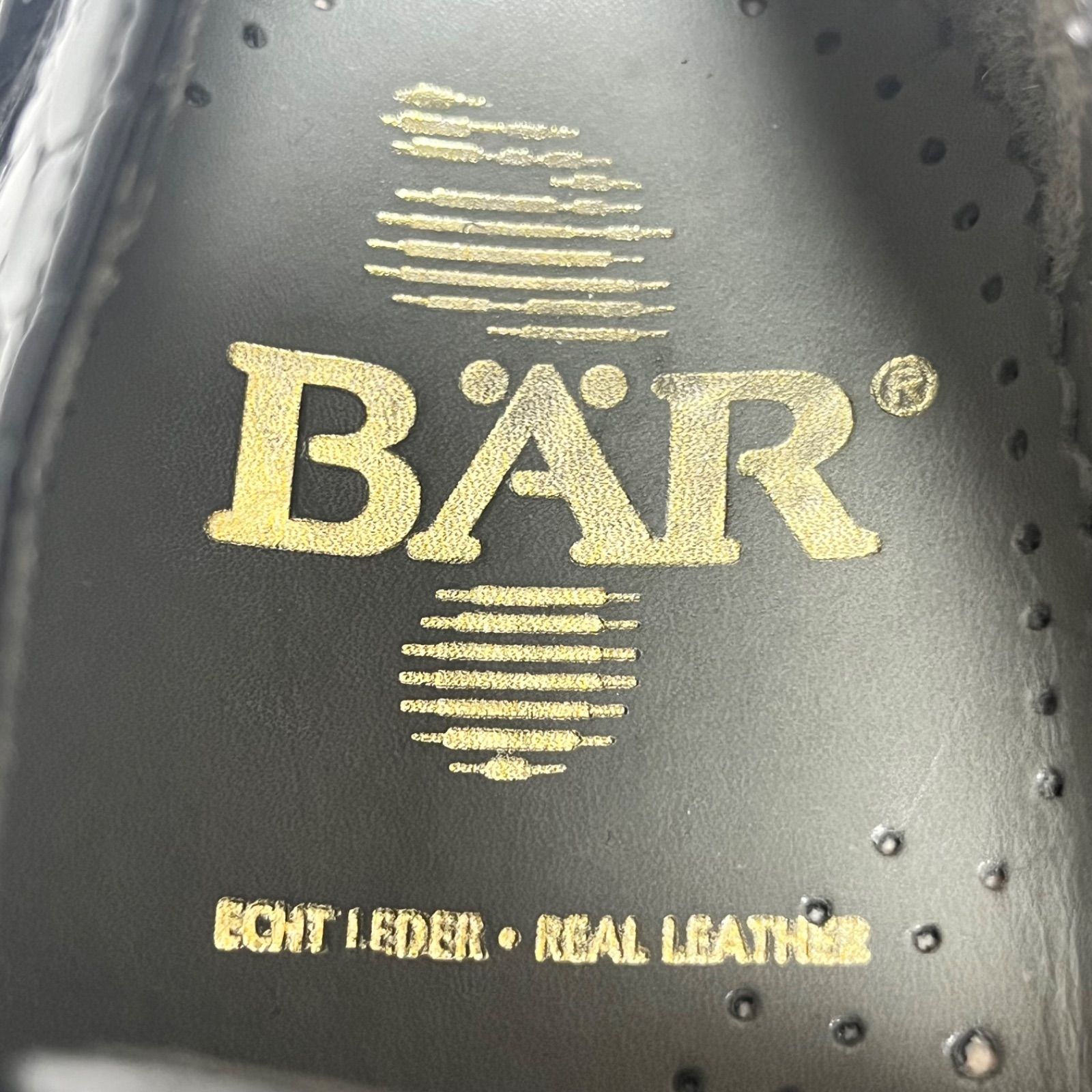 極美品 BAR ベアー プリンセスシューズ 22cm 黒 エナメル クロコ型押し