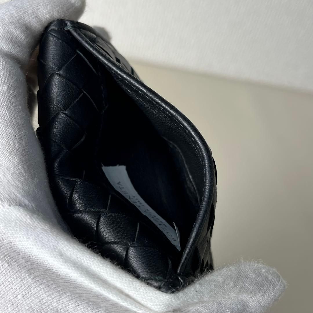 美品 ボッテガヴェネタ イントレチャート レザー コインケース 小銭