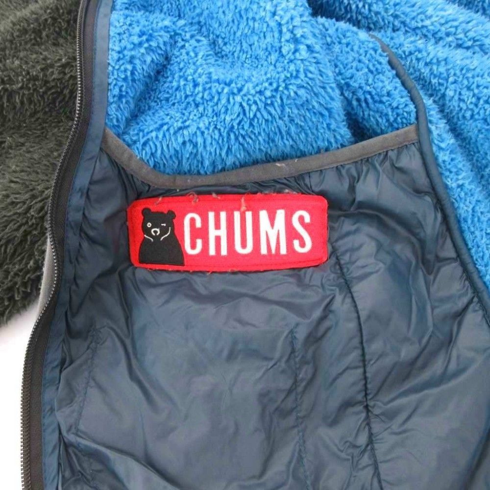 リバーシブルFRAPBOIS x CHUMS フード付きフリースブルゾン チャムス 