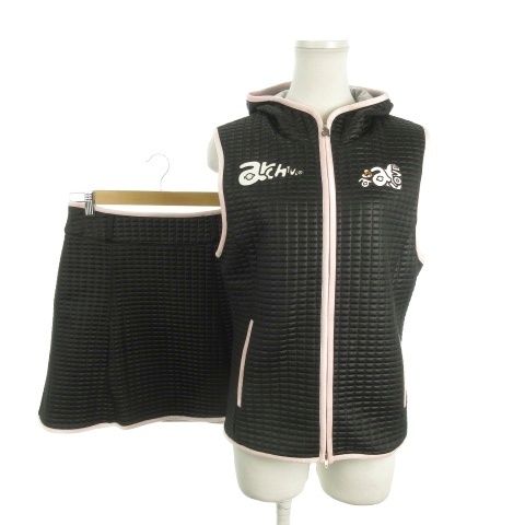 アルチビオ archivio セットアップ ゴルフ ベスト スカート 38 黒