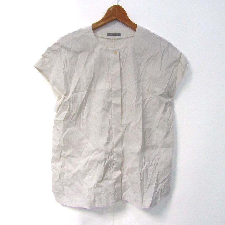 セオリーリュクス 半袖シャツ トップス ブラウス リネン混 日本製