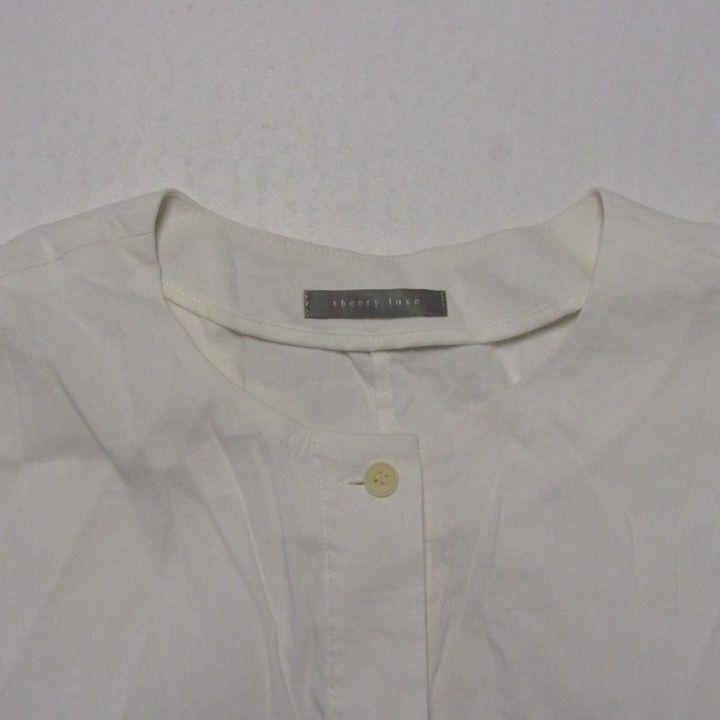 セオリーリュクス 半袖シャツ トップス ブラウス リネン混 日本製