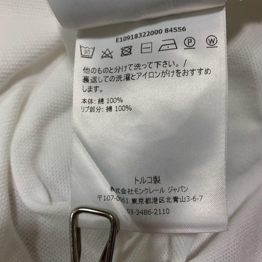 モンクレール デカワッペン M ホワイト 白 ポロシャツ 5S16 - メルカリ