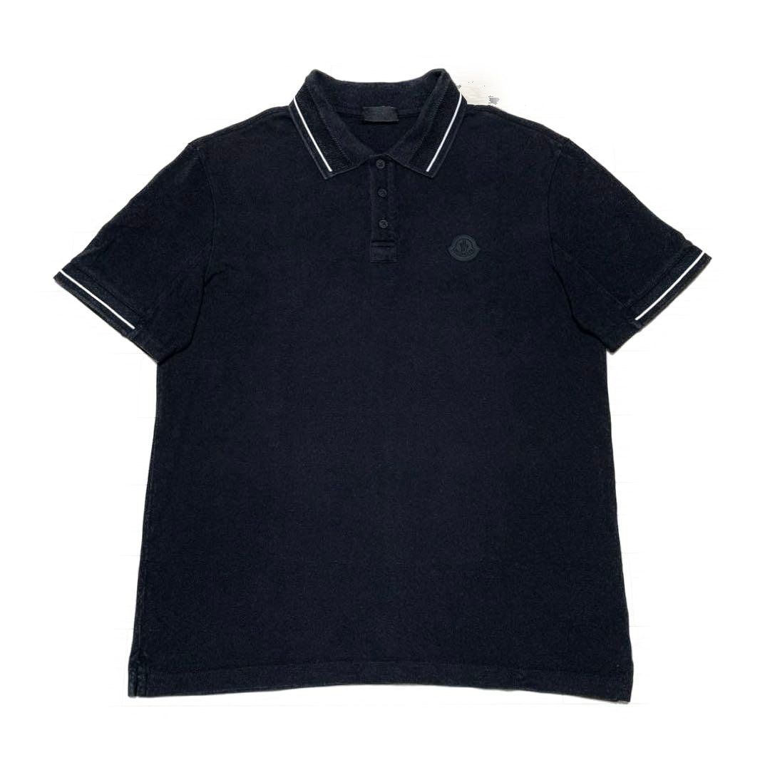 モンクレール シンプル ポロシャツ 黒ワッペン M ブラック 5S18 - メルカリ