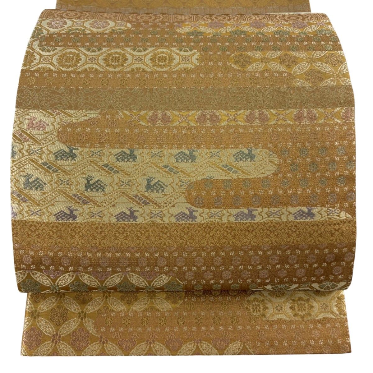 美品】 袋帯 名品 箔屋清兵衛 落款 悠久の美 有栖川文 ヱ霞 箔 刺繍