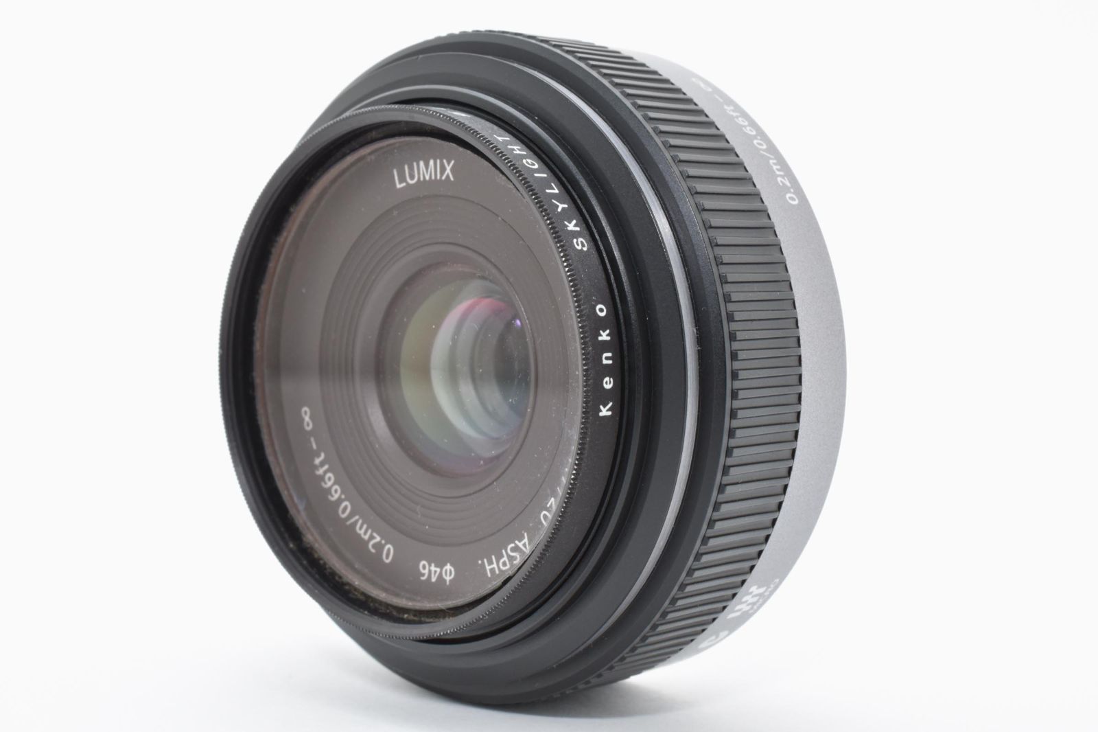 良品] Panasonic LUMIX G 20mm F1.7 ASPH H-H020 パンケーキ 単焦点