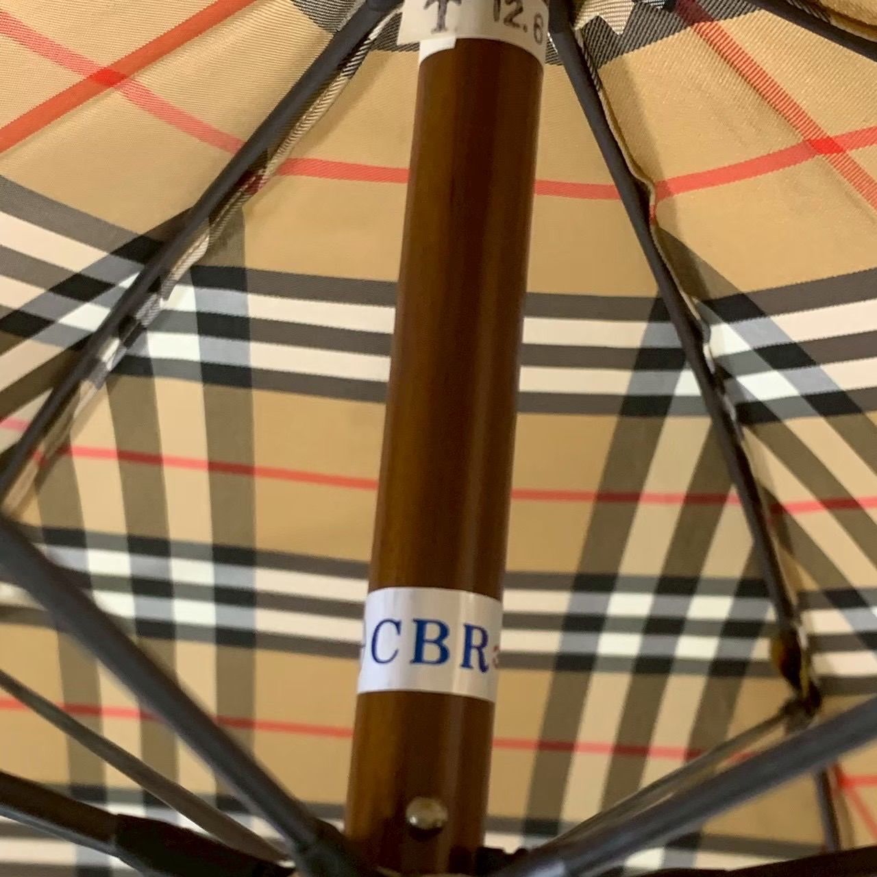 EF1226-1-2 BURBERRY バーバリー 長傘 雨傘 ノバチェック シャドー