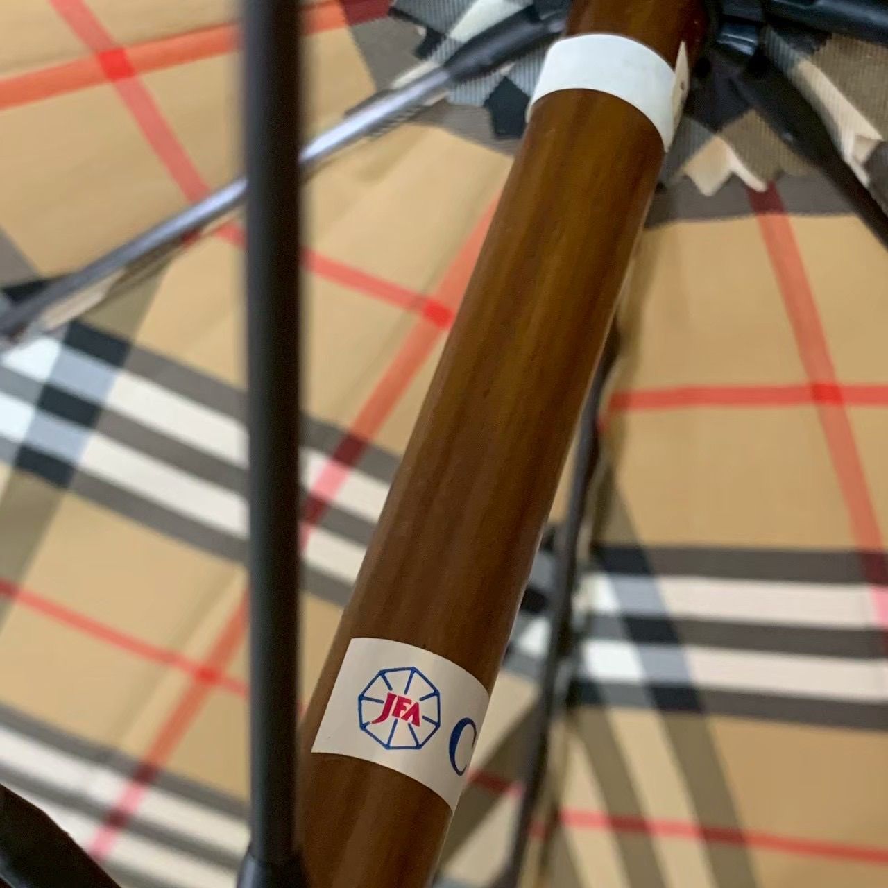 EF1226-1-2 BURBERRY バーバリー 長傘 雨傘 ノバチェック シャドー