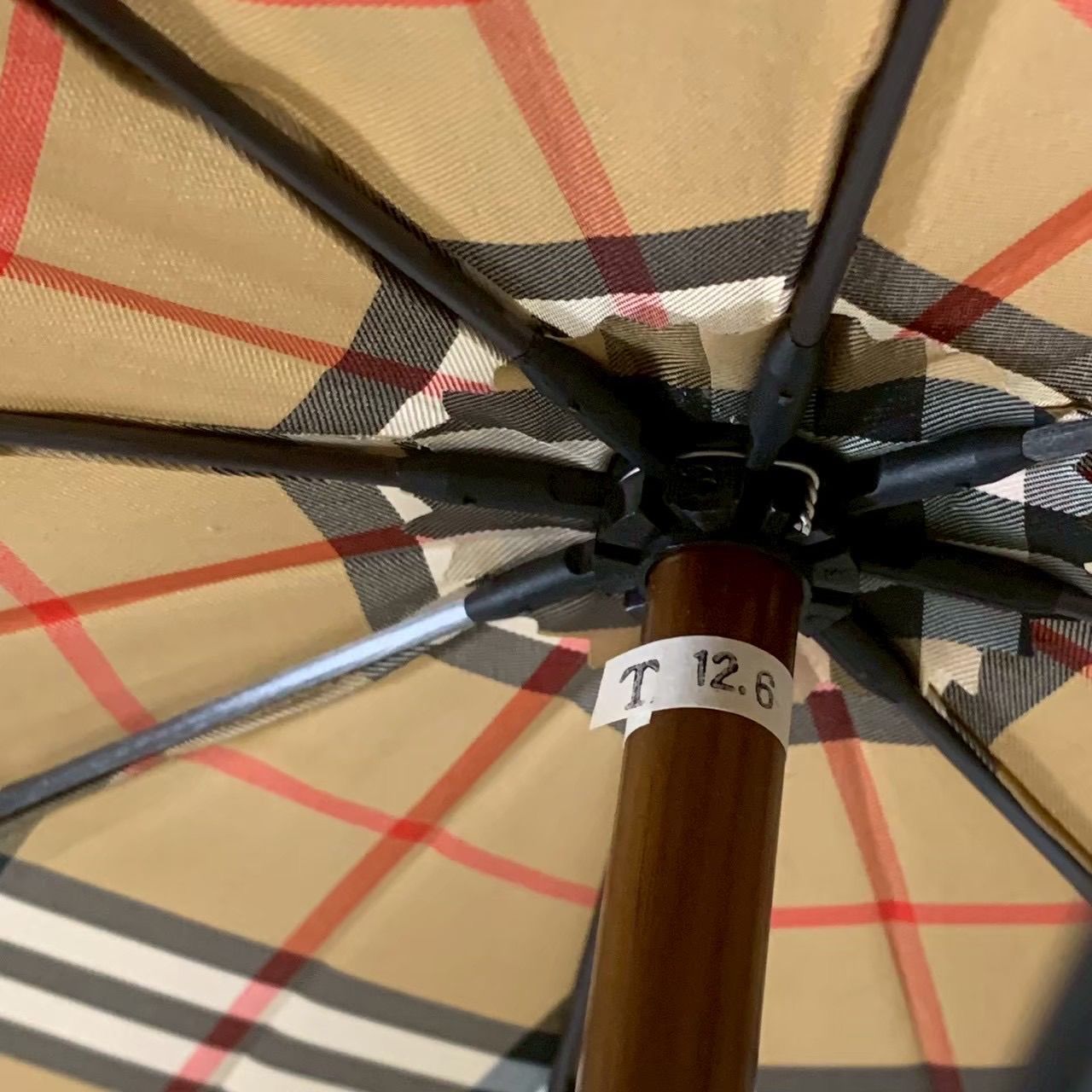 EF1226-1-2 BURBERRY バーバリー 長傘 雨傘 ノバチェック シャドー