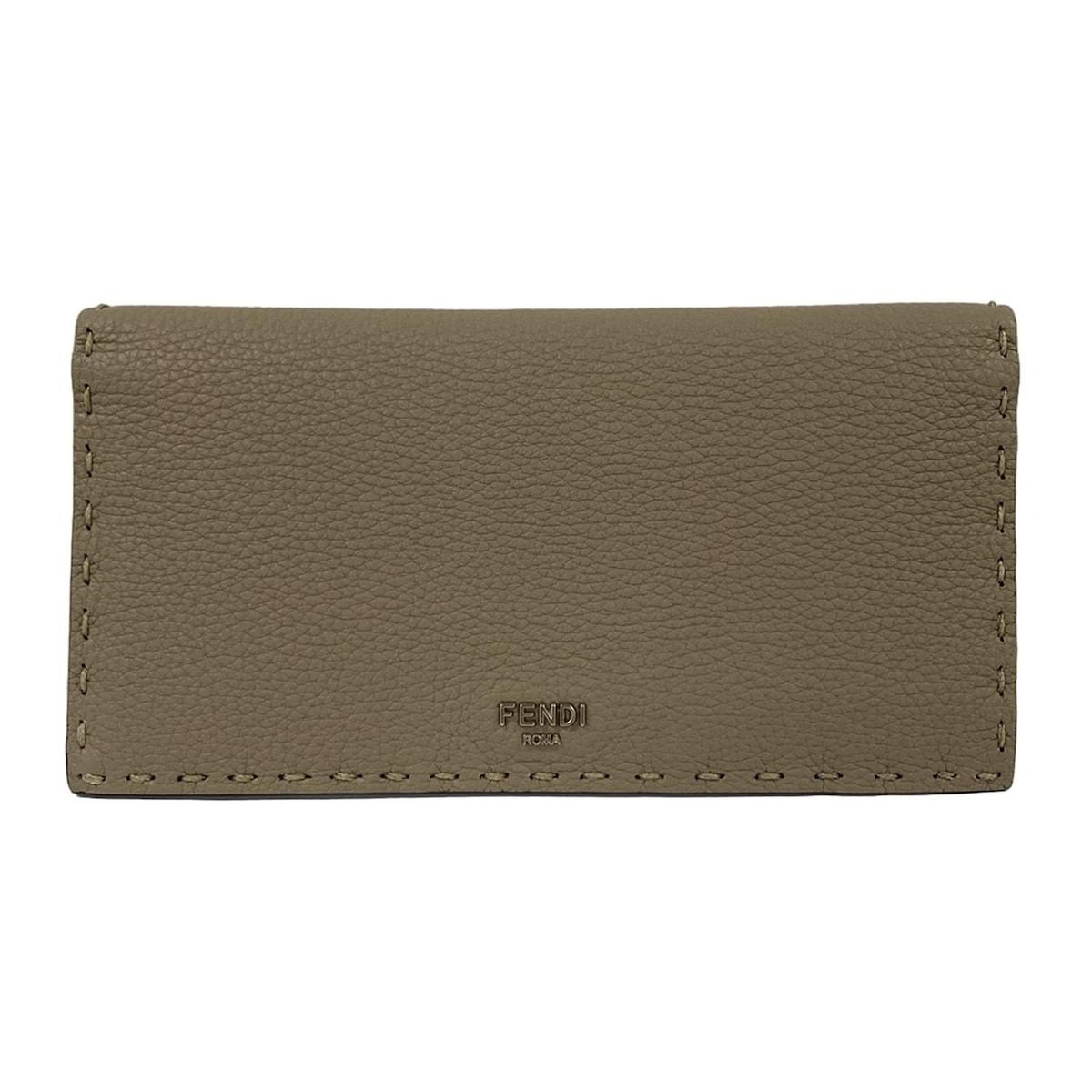 FENDI(フェンディ) 長財布美品 セレリア 7M0355 グレー レザー - メルカリ