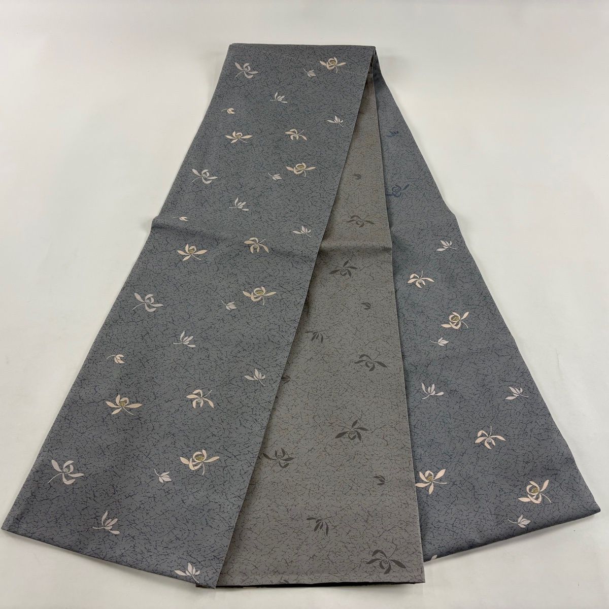 袋帯 秀品 華 金銀糸 青灰色 六通 正絹 【中古】 - メルカリ