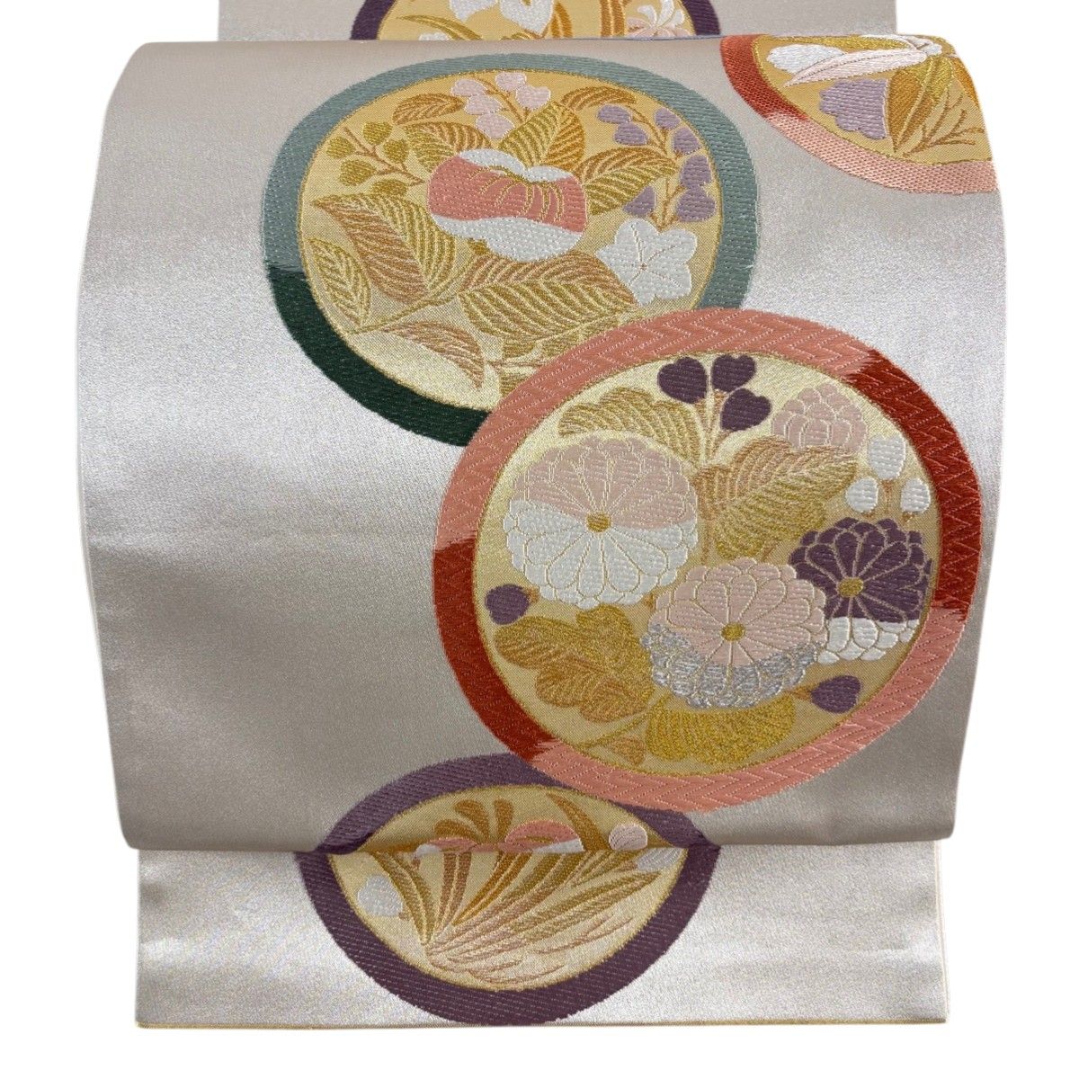 袋帯 秀品 関西仕立て 鎌倉紋 金銀糸 【美品】 袋帯 秀品 関西仕立て