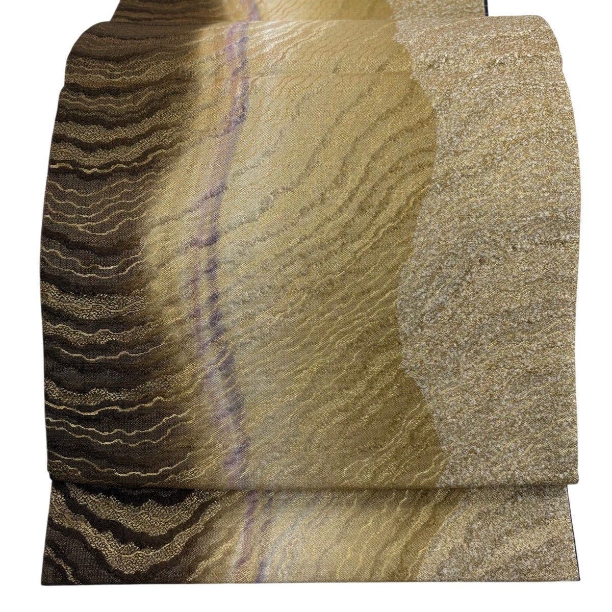 袋帯 秀品 幾何学模様 箔 金色 全通 正絹 【中古】 - メルカリ