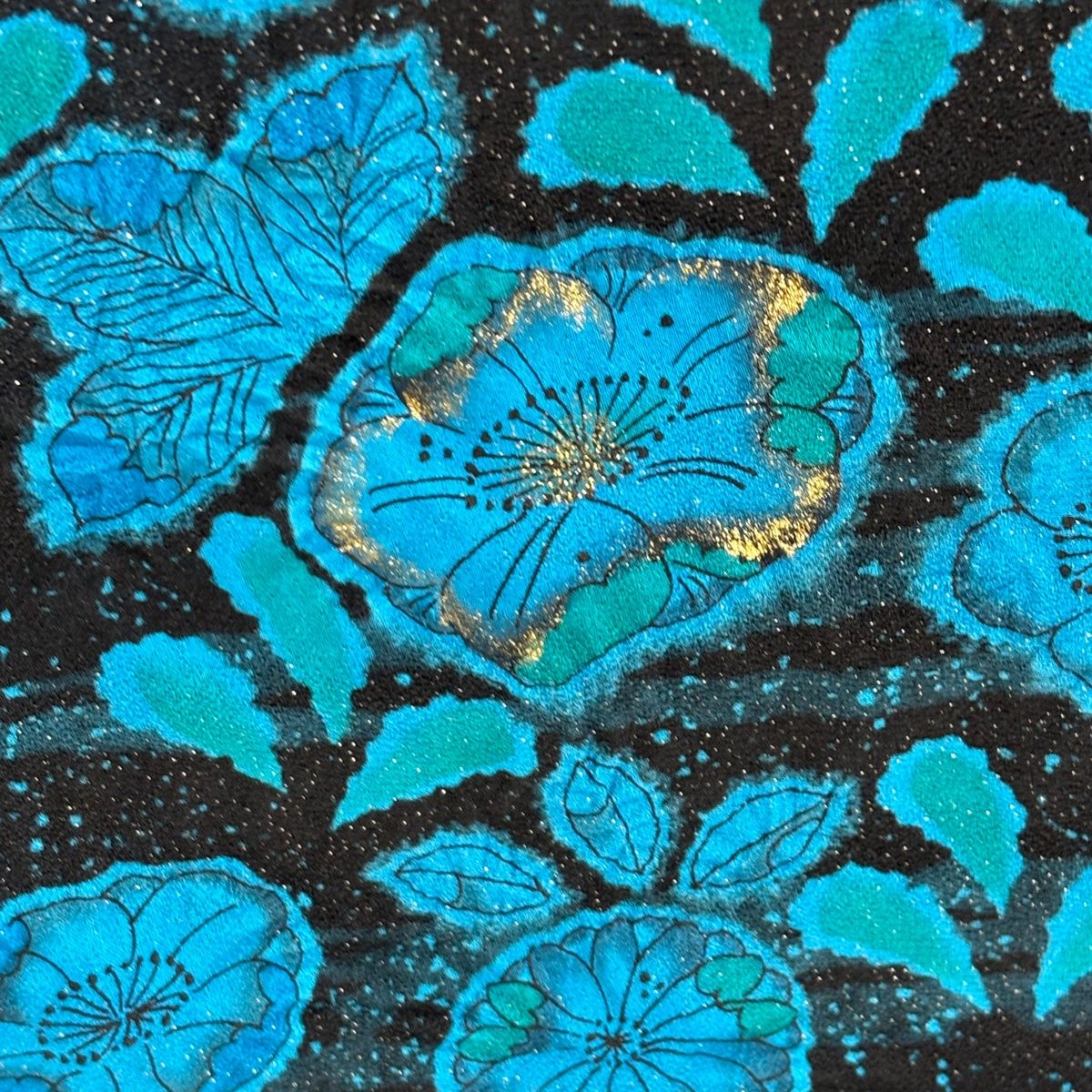 美品】 振袖 身丈160cm 裄丈65cm M 袷 翠山工房 落款 辻ヶ花 霞 金通し