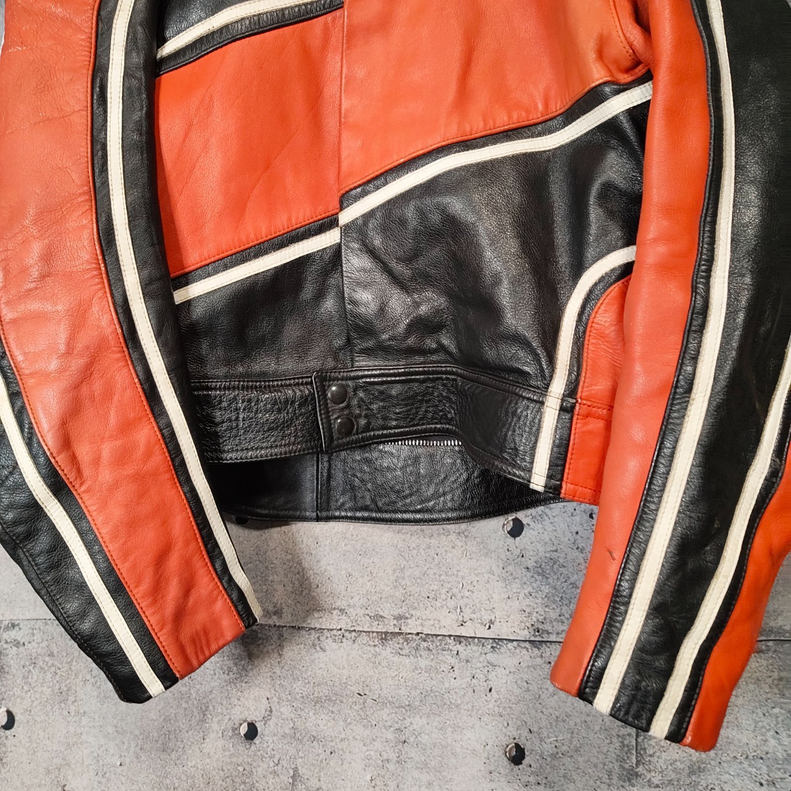 希少 80s XL 西ドイツ製 FLM レザー レーシング ジャケット W.GERMANY
