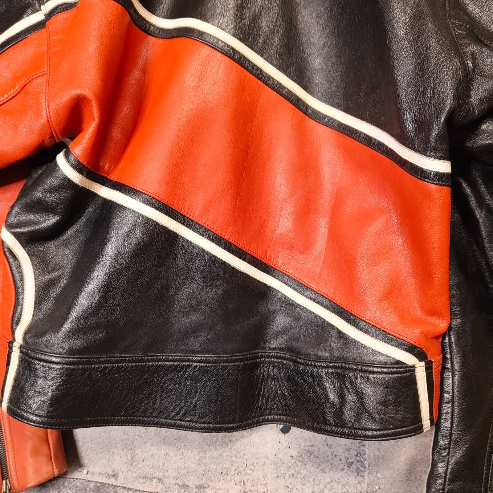 希少 80s XL 西ドイツ製 FLM レザー レーシング ジャケット W.GERMANY