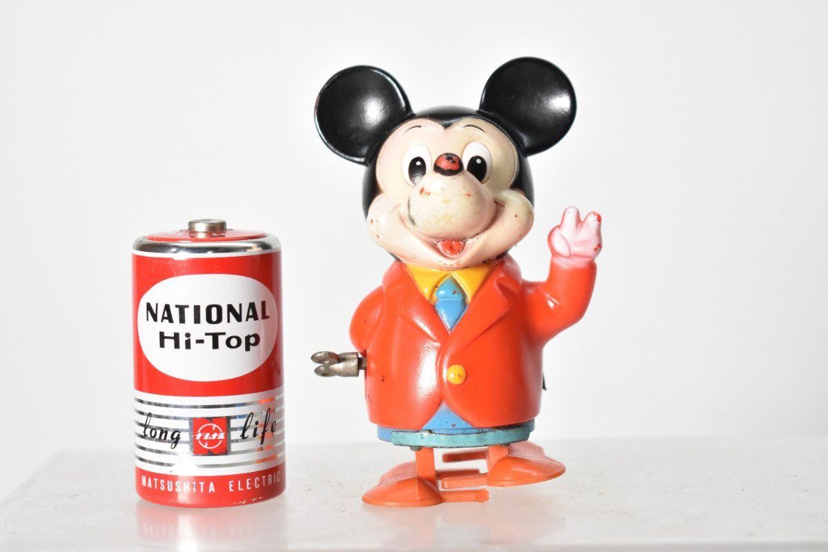 マスダヤ ディズニー ミッキーマウス トコトコ ソフビ 人形 約9cm 動作