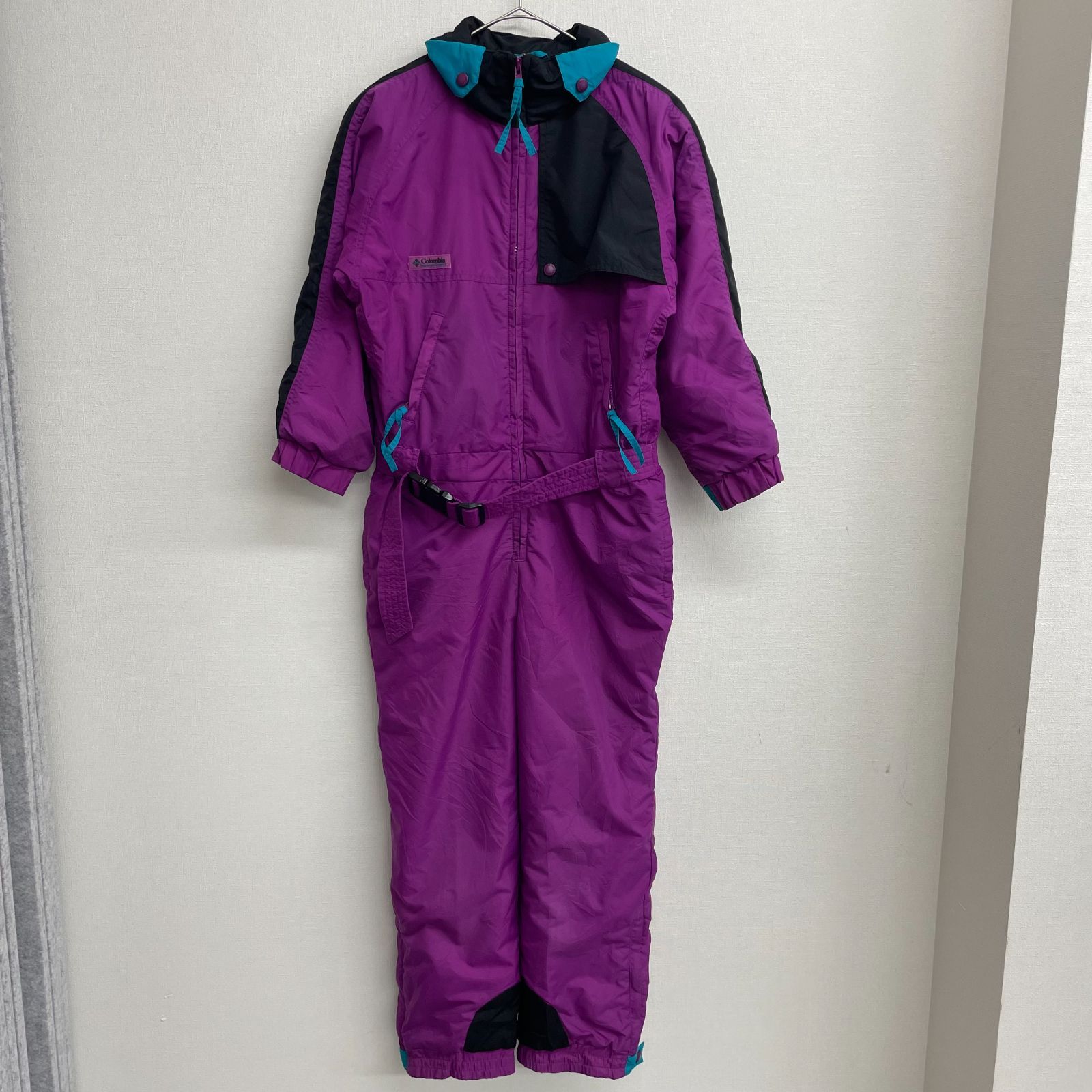 Columbia スキーウェア つなぎ 防寒 パープル 【ガールズM（8－10