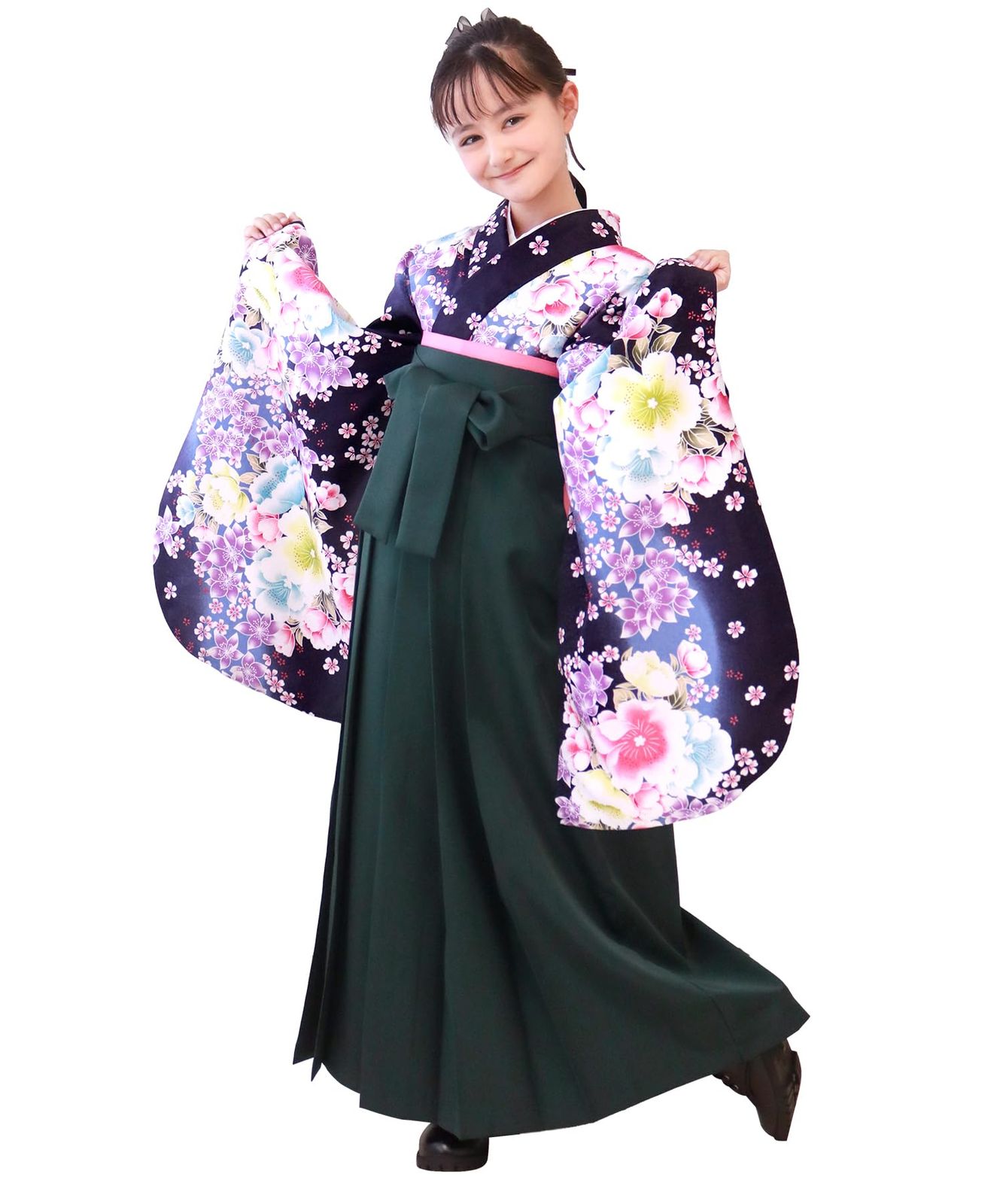 KYOETSU] [キョウエツ] 袴 セット 卒業式 小学生 女の子 卒業式袴