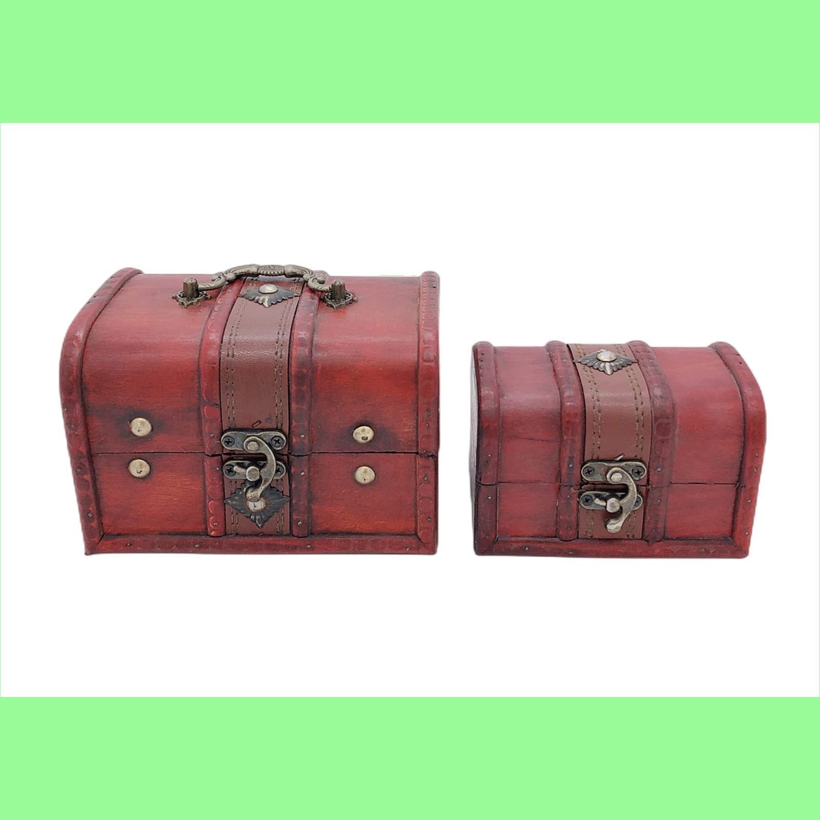 木箱 ケース 海賊宝箱 木製ボックス 収納箱 小物入れ 宝箱