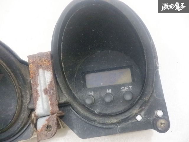 三菱 純正 Z16A GTO 3連メーター 水温 油温 デジタル時計 とけい 
