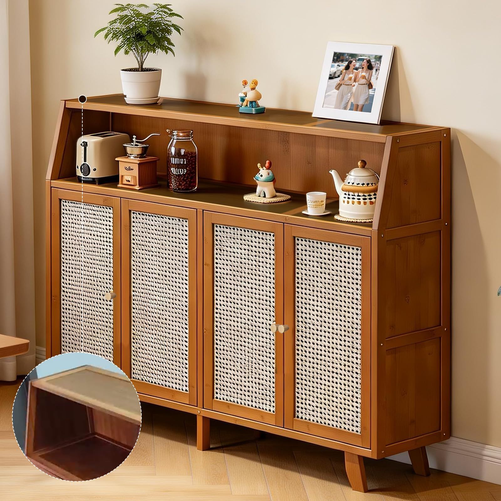 ブラウン 日本語説明書付き キッチン/リビング/パントリー対応 ティー