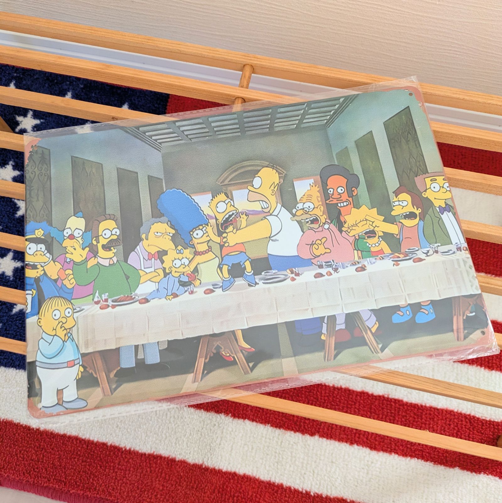 💥訳あり価格💥 送料無料！ちょうどいいブリキ看板 【 The Simpsons