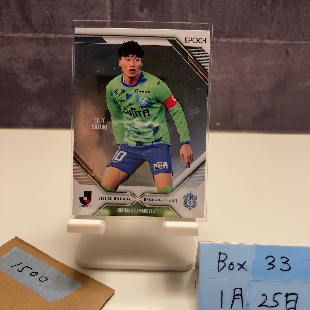 2025 EPOCH 鈴木章斗 44/55 湘南ベルマーレ Xtra Time Jリーグ カード